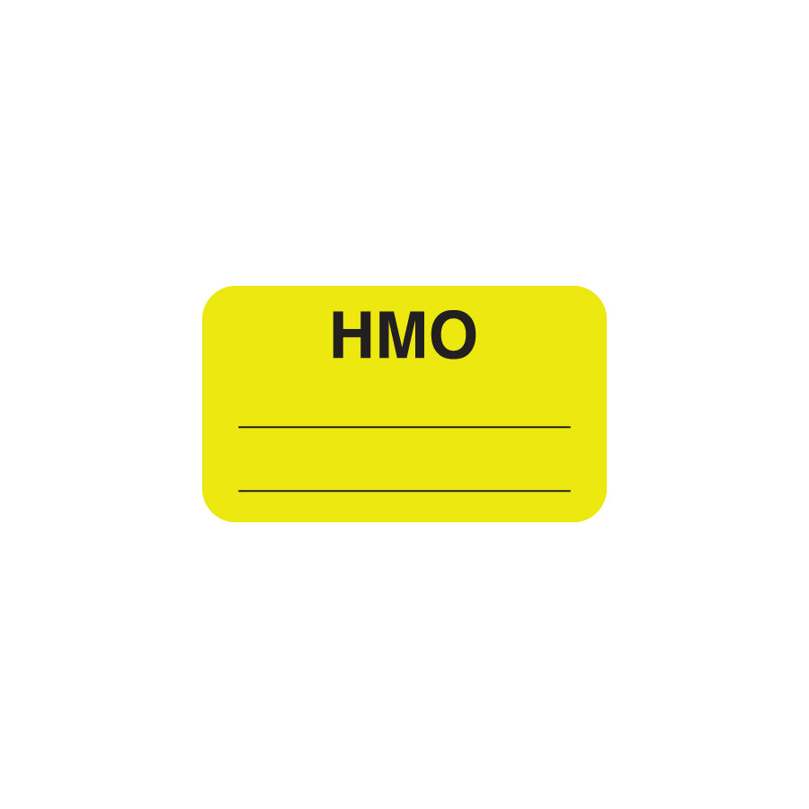 MAP1620 HMO- Fl Chartreuse 1-1/2" X 7/8" (Roll of 250)