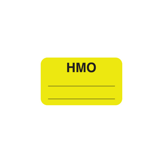 MAP1620 HMO- Fl Chartreuse 1-1/2" X 7/8" (Roll of 250)
