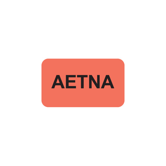MAP1750 AETNA- Fluorescent Red 1-1/2" X 7/8" (Roll of 250)