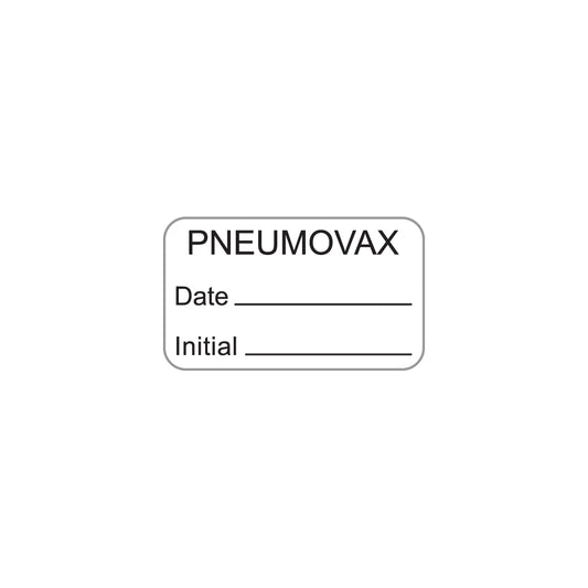 MAP1890 PNEUMOVAX- White 1-1/2" X 7/8" (Roll of 250)