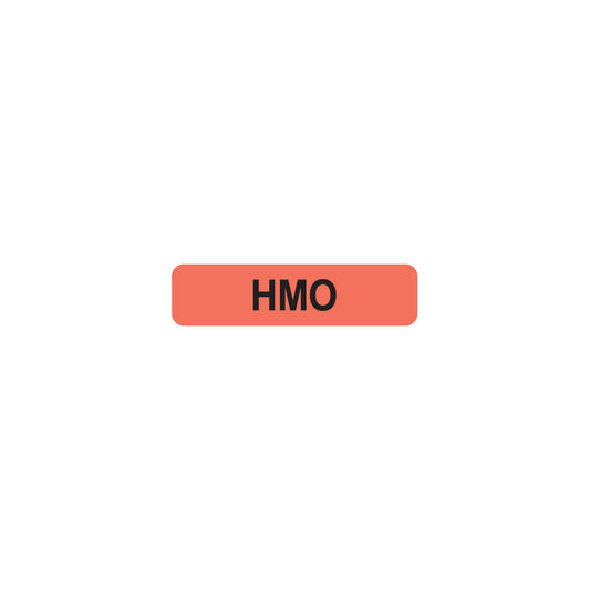 MAP191 HMO- Fluorescent Red 1-1/4" X 5/16"- Roll of 500