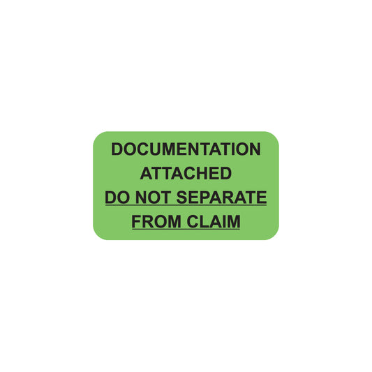 MAP2650 DOCUMENTATION ATTACHED- Fluorescent Green 1-1/2" X 7/8" (Roll of 250)