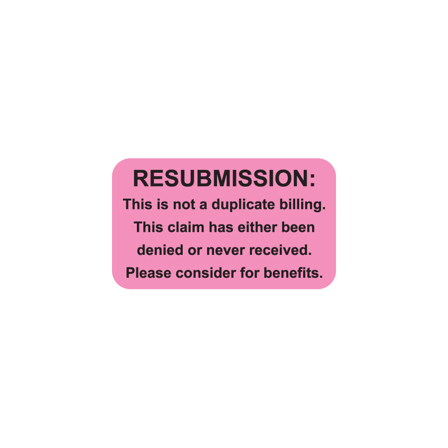 MAP2670 RESUBMISSION- Fluorescent Pink 1-1/2" X 7/8" (Roll of 250)