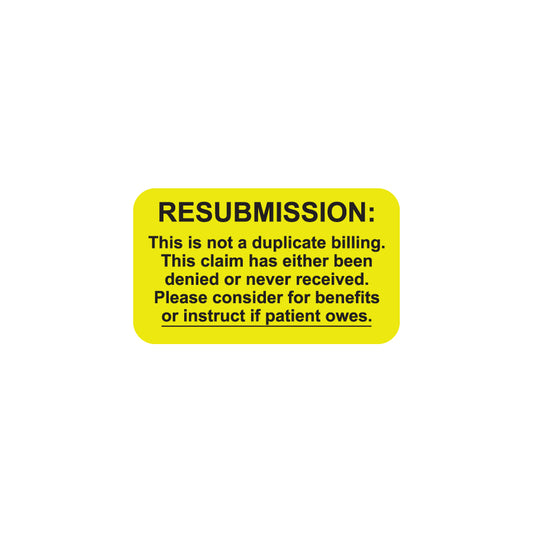MAP2680  RESUBMISSION- Fluorescent Chartreuse 1-1/2" X 7/8" (Roll of 250)
