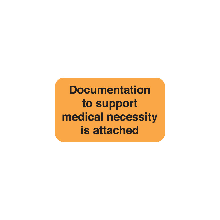 MAP2780 DOCUMENTATION- Fluorescent Orange 1-1/2" X 7/8" (Roll of 250)