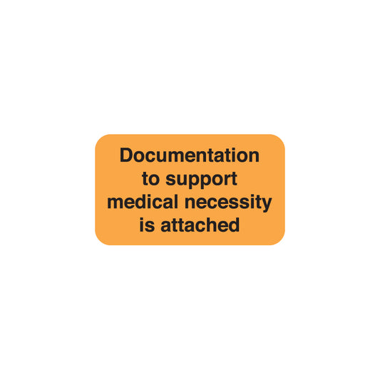 MAP2780 DOCUMENTATION- Fluorescent Orange 1-1/2" X 7/8" (Roll of 250)