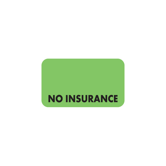 MAP2870 NO INSURANCE- Fluorescent Green 1-1/2" X 7/8" (Roll of 250)