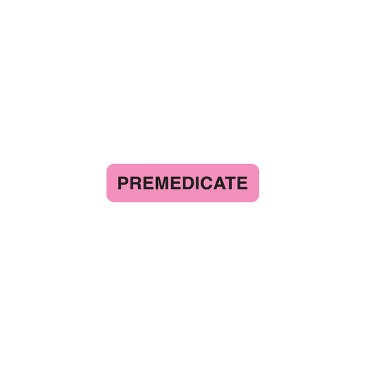 MAP344 PREMEDICATE- Fluorescent Pink 1-1/4" X 5/16"- Roll of 500