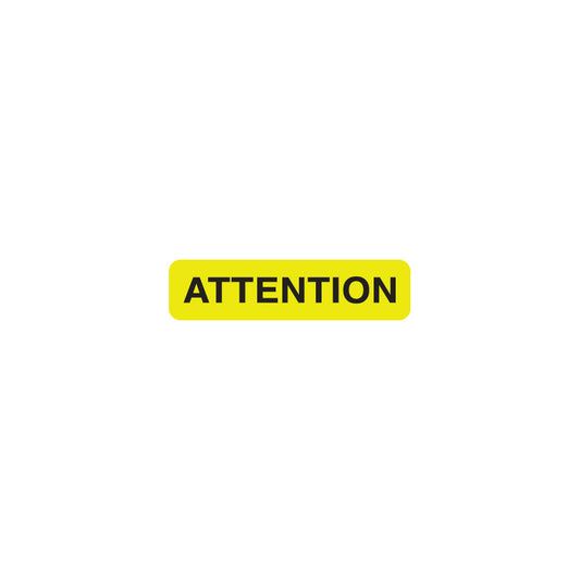 MAP348 ATTENTION- Fl Chartreuse, 1-1/4" X 5/16"- Roll of 500