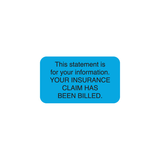 MAP3730 THIS STATEMENT- Lt. Blue 1-1/2" X 7/8"-Roll of 250