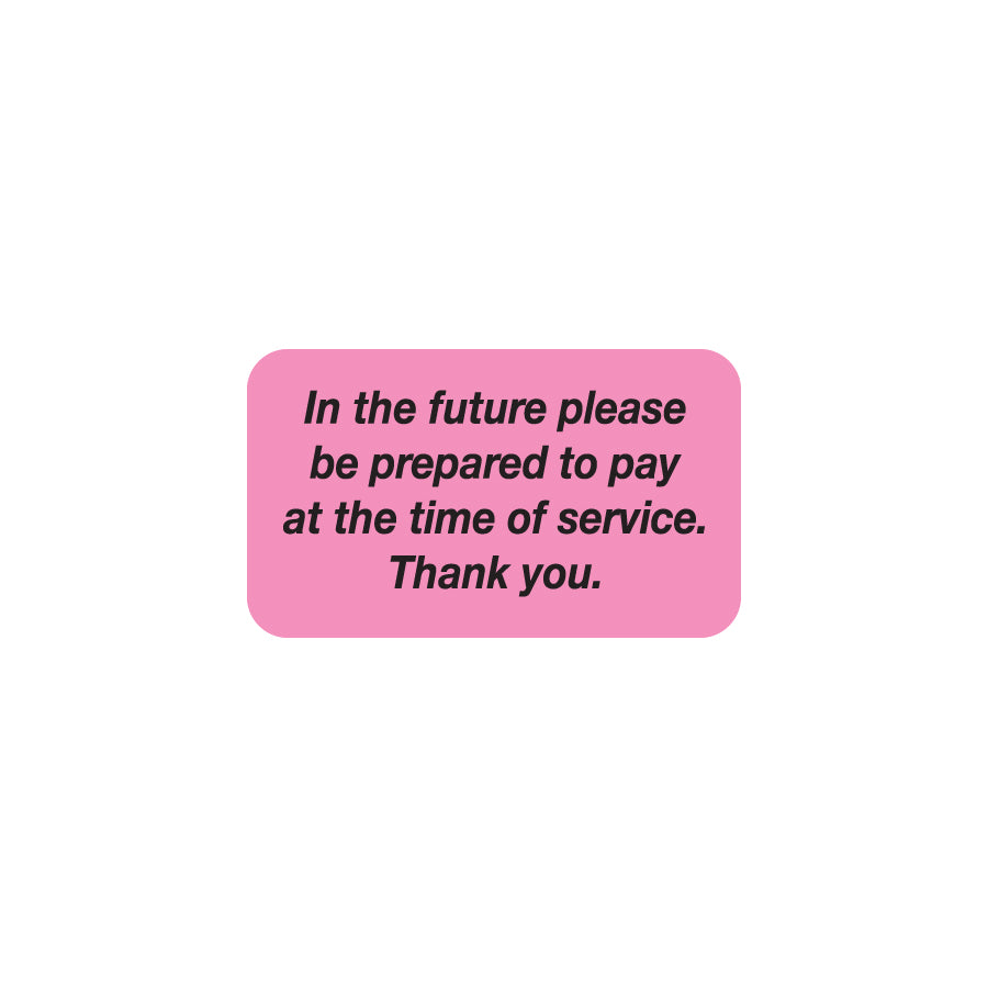 MAP3960 IN THE FUTURE- Fluorescent Pink 1-1/2" X 7/8" (Roll of 250)