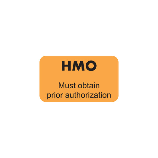 MAP5300 HMO- Fluorescent Orange 1-1/2" X 7/8" (Roll of 250)