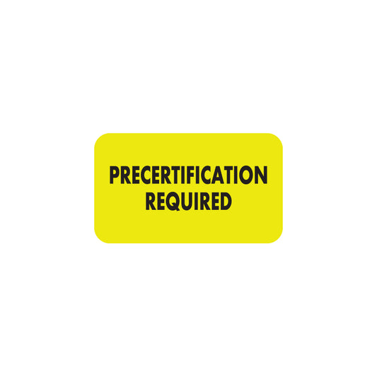 MAP5350 PRECERTIFICATION- Fl Chartreuse 1-1/2" X 7/8" (Roll of 250)