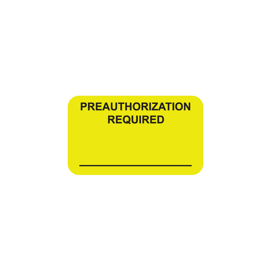 MAP5490 PREAUTHORIZATION- Fl Chartreuse 1-1/2" X 7/8" (Roll of 250)