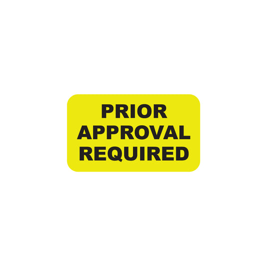 MAP5500 PRIOR APPROVAL- Fl Chartreuse 1-1/2" X 7/8" (Roll of 250)