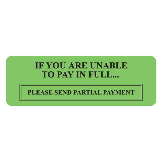 MAP5800 IF YOU ARE UNABLE- Fluorescent Green 3" X 1" (Roll of 250)