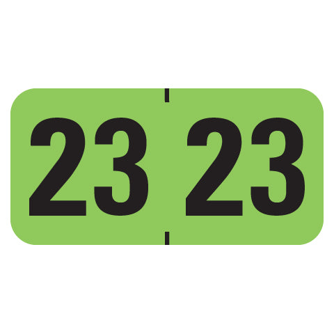 Medical Arts Press Year 23 Labels 3/4" X 1-1/2" Laminated- Roll of 500