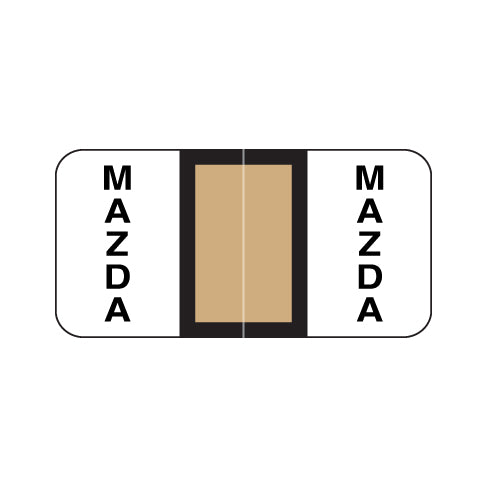 Reynolds & Reynolds Automotive Mazda Labels 3/4" X 1-1/2" Laminated- Ring Binder Pack of 270
