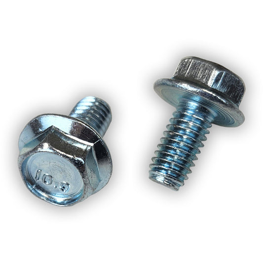 6mm x 12mm Hex Flange Head Metric License Plate Screws (Box of 100)