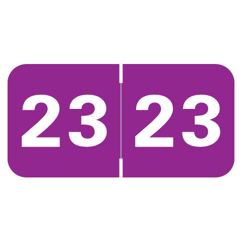 Medical Arts Press Year 23 Labels 3/4" X 1-1/2" Laminated- Roll of 500