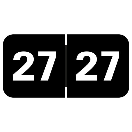 Medical Arts Press Year 27 Labels 3/4" X 1-1/2" Laminated- Roll of 500