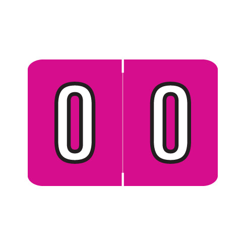 Barkley NCPM "0" Labels 1" X 1-1/2" Laminated- Roll of 500