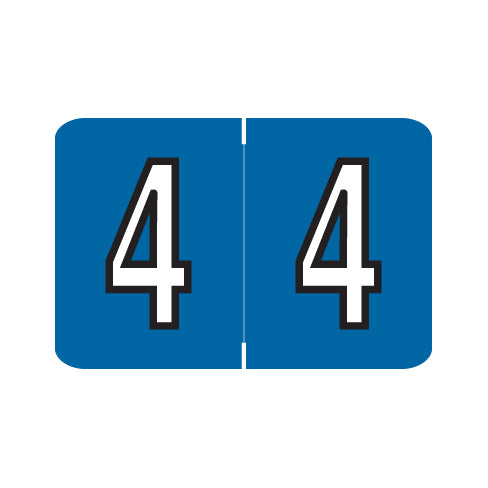 Barkley NCPM "4" Labels 1" X 1-1/2" Laminated- Roll of 500
