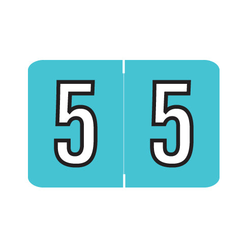 Barkley NCPM "5" Labels 1" X 1-1/2" Laminated- Roll of 500
