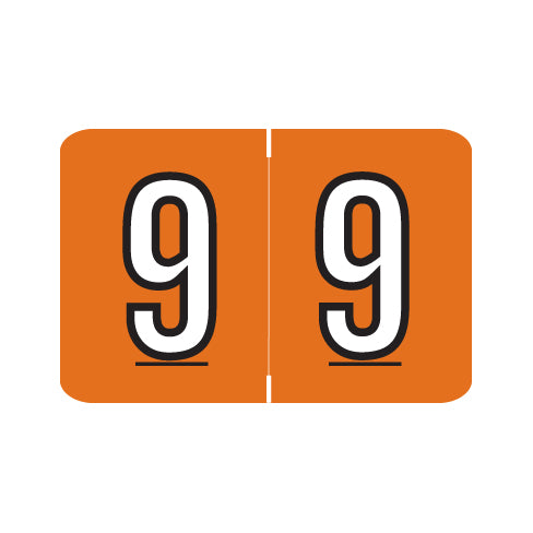 Barkley NCPM "9" Labels 1" X 1-1/2" Laminated- Roll of 500