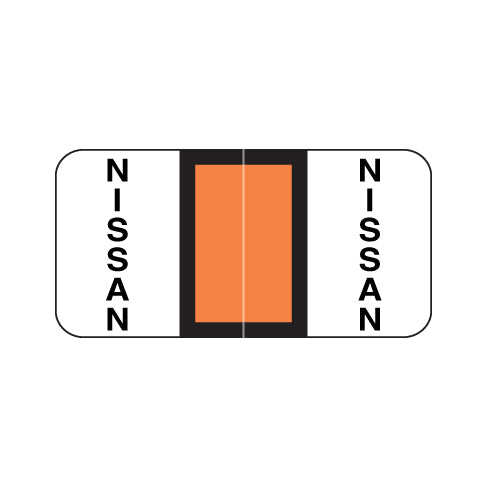 Reynolds & Reynolds Automotive Nissan Labels 3/4" X 1-1/2" Laminated- Ring Binder Pack of 270