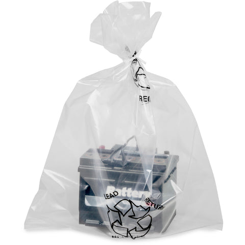 Clear Plastic Battery Bags - 22" x 32" (Package of 10)