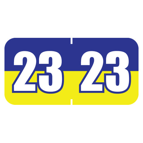 POS Year 23 Labels, 3/4" X 1-1/2" Vinyl - Roll of 500
