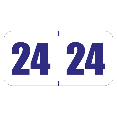 POS Year 24 Labels, 3/4" X 1-1/2" Vinyl - Roll of 500