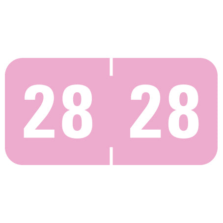 Tab Products Year 28 Labels, 3/4" X 1-1/2" Laminated- Roll of 500