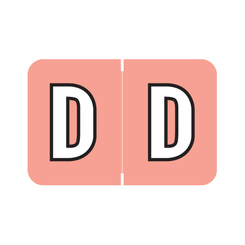 PMA 3900 "D" Labels 1" X 1-1/2" Laminated- Pack of 225