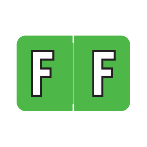 PMA 3900 "F" Labels 1" X 1-1/2" Laminated- Pack of 225