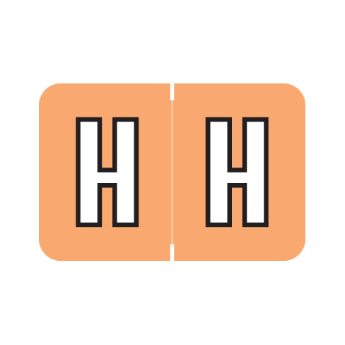 PMA 3900 "H" Labels 1" X 1-1/2" Laminated- Pack of 225