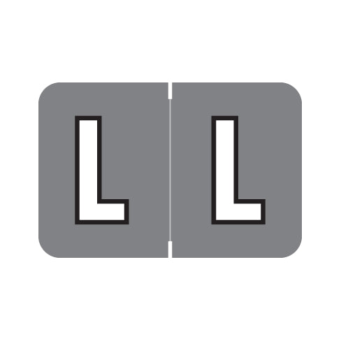 PMA 3900 "L" Labels 1" X 1-1/2" Laminated- Pack of 225