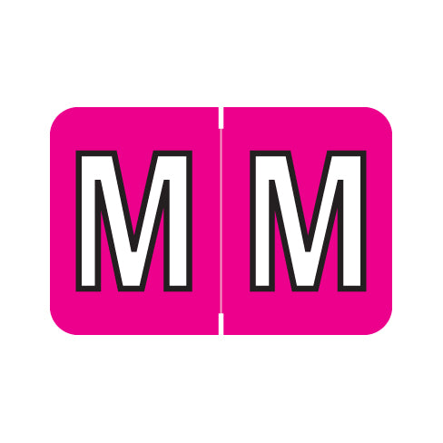 PMA 3900 "M" Labels 1" X 1-1/2" Laminated- Pack of 225