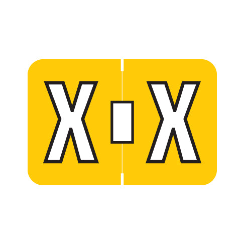 PMA 3900 "X" Labels 1" X 1-1/2" Laminated- Pack of 225