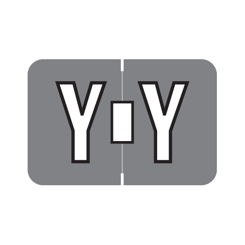 PMA 3900 "Y" Labels 1" X 1-1/2" Laminated- Pack of 225