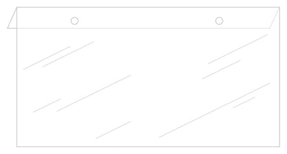 License Plate Temporary Tag Premium Car Dealer Clear Plastic Protector Jackets (Package of 100)