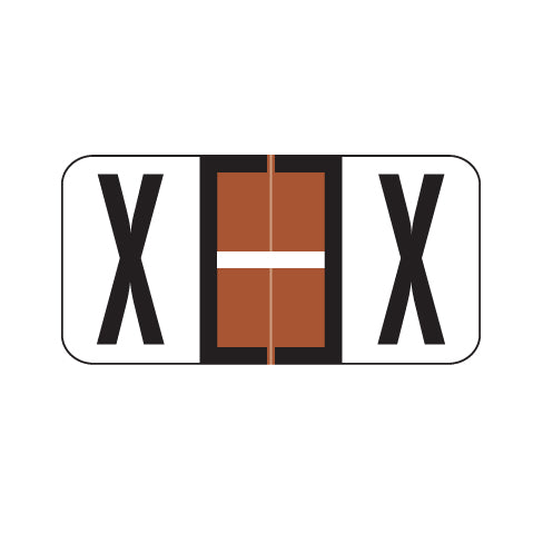 Reynolds & Reynolds Alpha X Labels 3/4" x 1-1/2" Laminated- Pack of 240