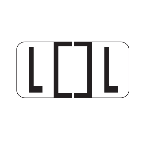 Reynolds & Reynolds 3800 "L" Labels 3/4" x 1-1/2" Laminated- Roll of 500