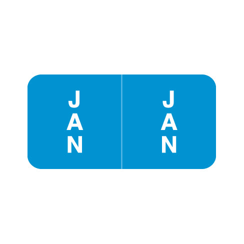 Reynolds & Reynolds January Month Labels 3/4" X 1-1/2" Laminated- Pack of 270