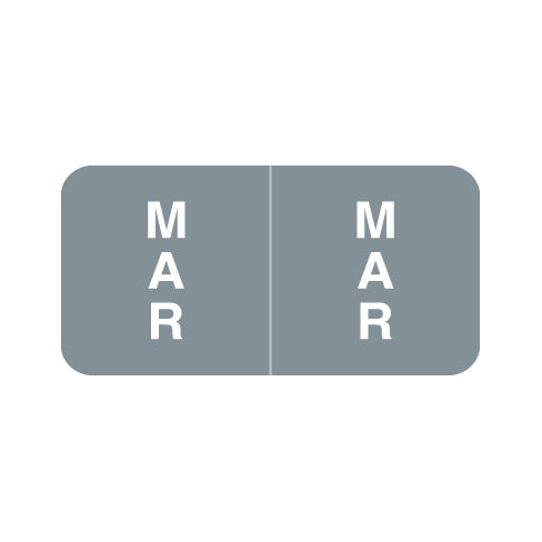 Reynolds & Reynolds March Month Labels 3/4" X 1-1/2" Laminated- Pack of 270