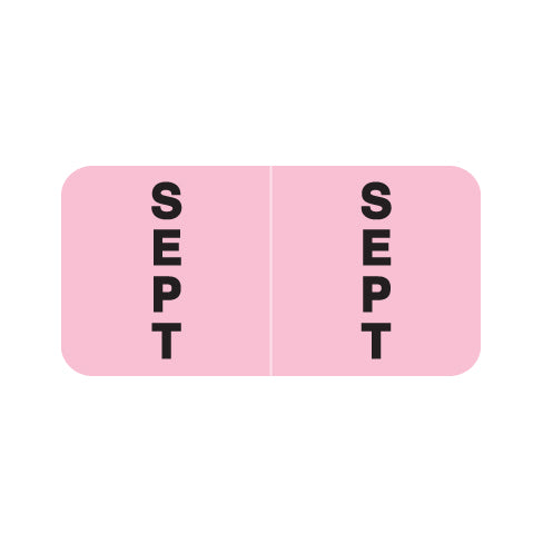 Reynolds & Reynolds September Month Labels 3/4" X 1-1/2" Laminated- Pack of 270