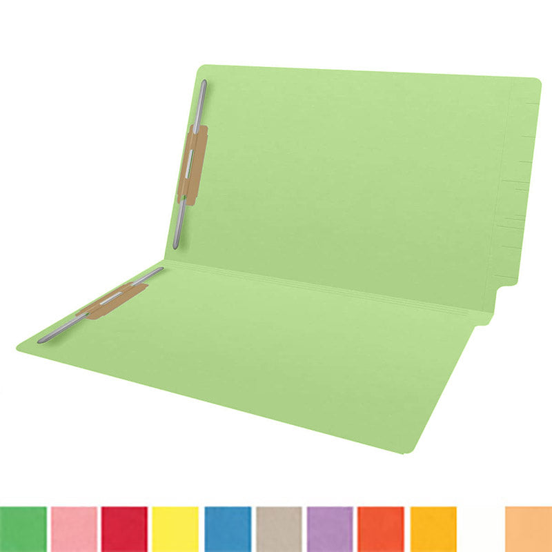 14 pt Color Folders, Full Cut 2-Ply End Tab, Legal Size, Fastener Pos #1 & #3 (Box of 50)