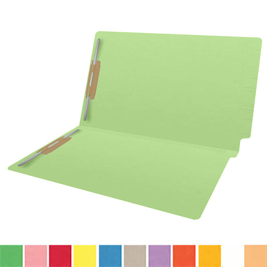 14 pt Color Folders, Full Cut 2-Ply End Tab, Legal Size, Fastener Pos #1 & #3 (Box of 50)