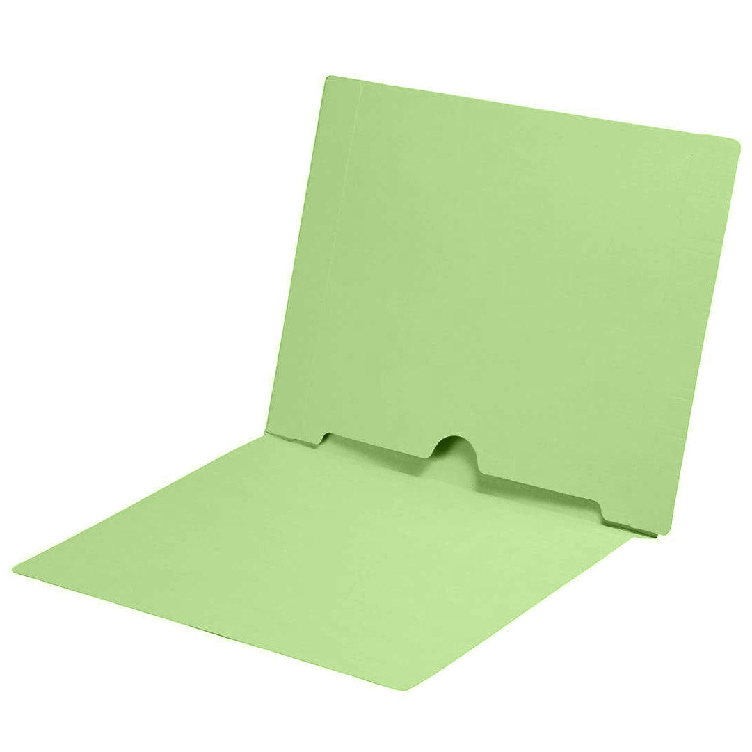 11 pt Color Folders, Letter Size End Tab Folder with Full Pocket on Inside Back Open Towards Spine (Box of 50)